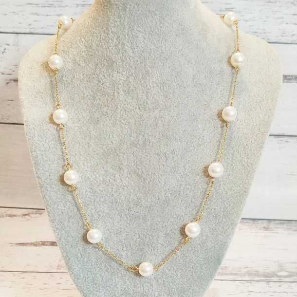 Naszyjnik perły regulowany