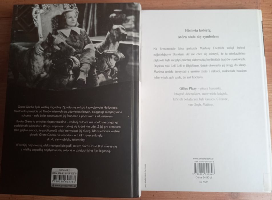 Książki Biografia Greta Garbo Bret Prawdziwa Marlena Dietrich Plazy