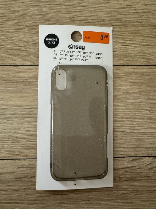 Sinsay brokatowy pokrowiec case na Iphone X/XS