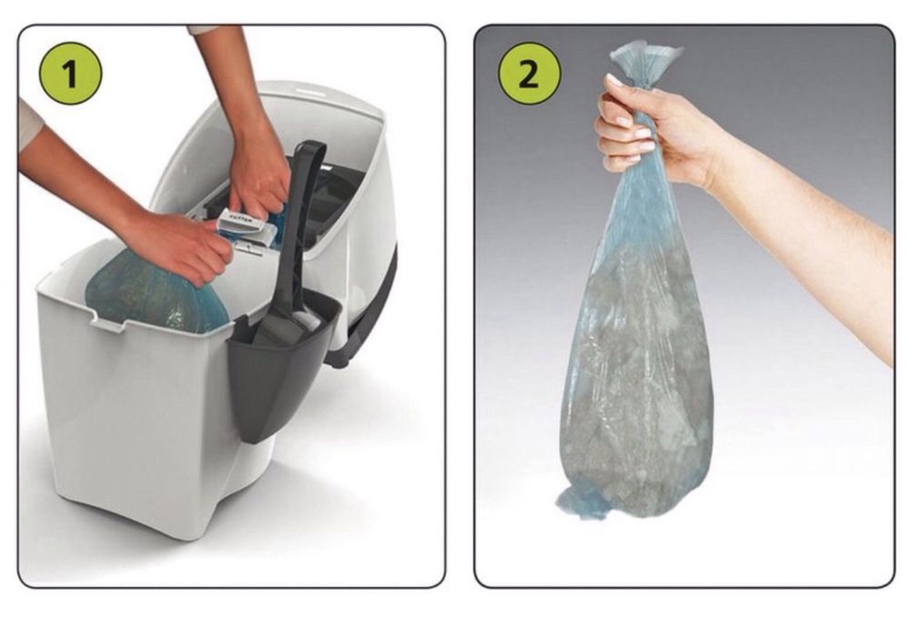 Caixote de lixo para dejetos de gatos