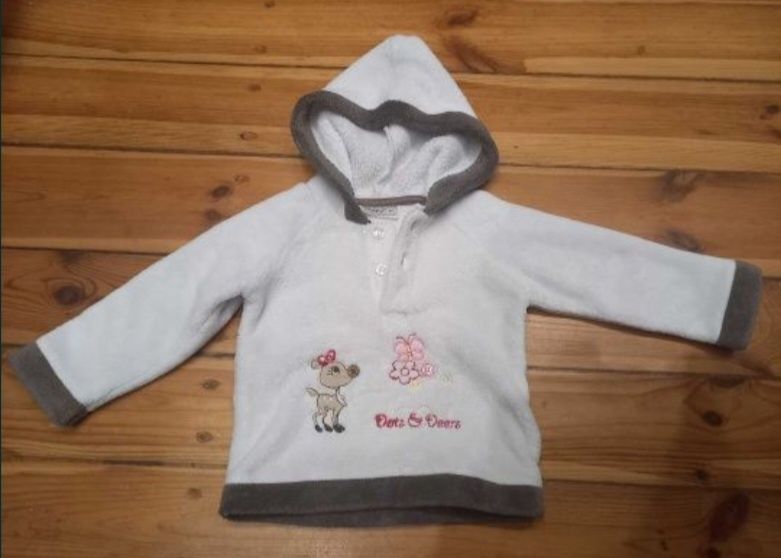Pakiet! 6 szt.! 3 bluzy, dres, sweterek, dla dziewczynki r. 86