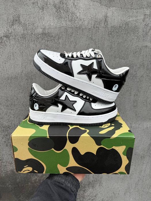 BAPE STA Patent Black