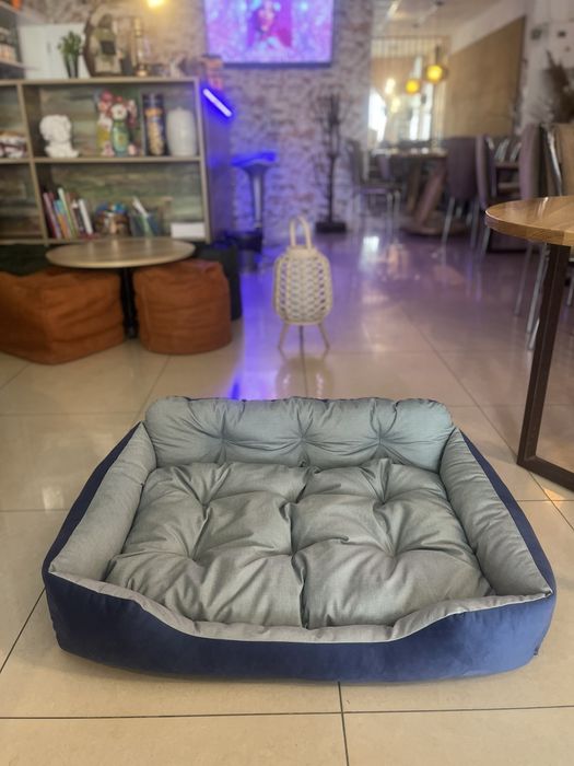 Лежак для собак лежанка для любых пород съемный чехол оксфорд