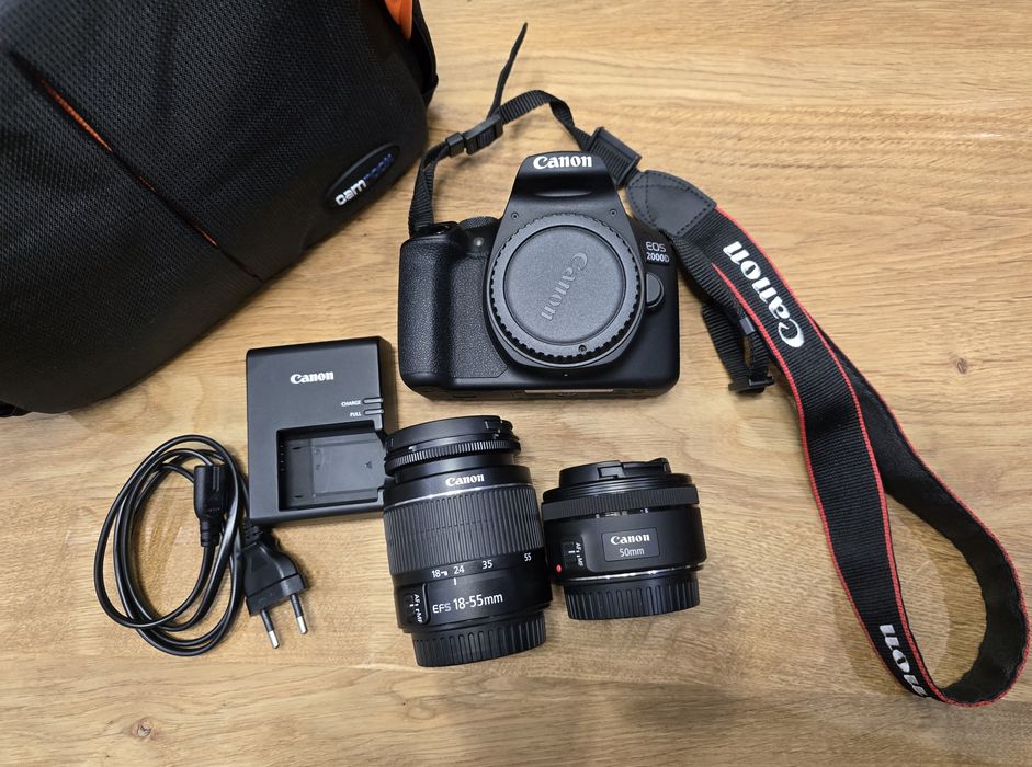 Aparat Canon 2000D zestaw