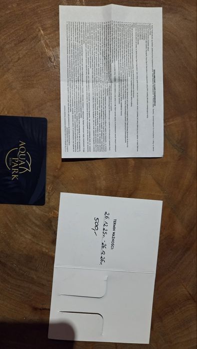 Karta podarunkowa Aquapark Reda