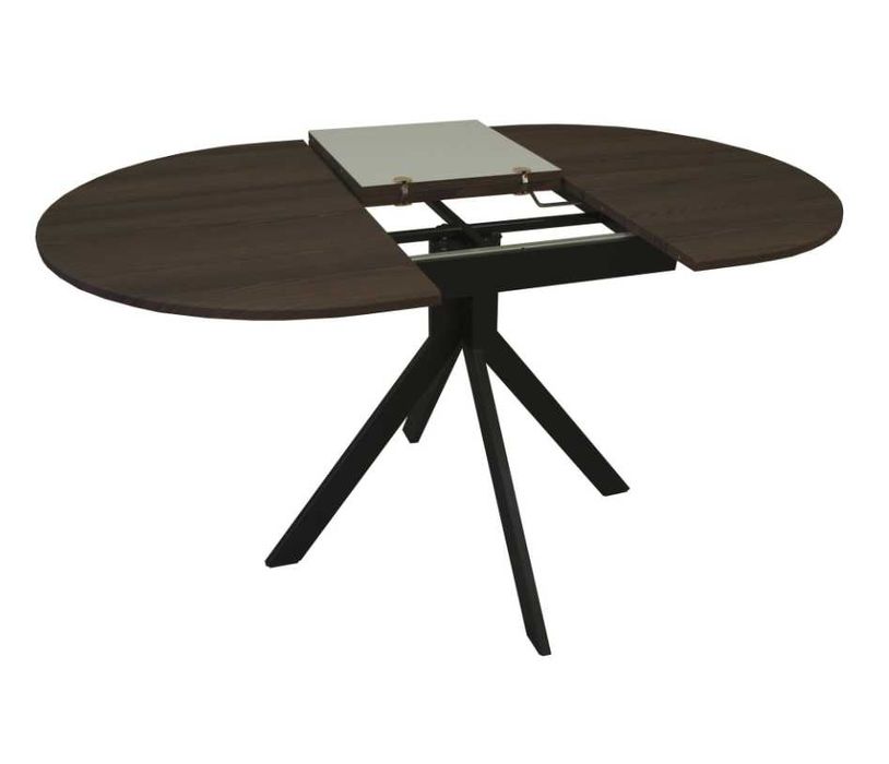 Стіл розкладний кухонний обідній Лофт 110 (150) х 90 чорний, НАЛОЖКА