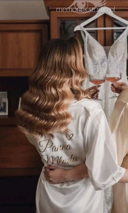 Szlafrok z napisem Panna Młoda. Szlafrok dla Panny Młodej