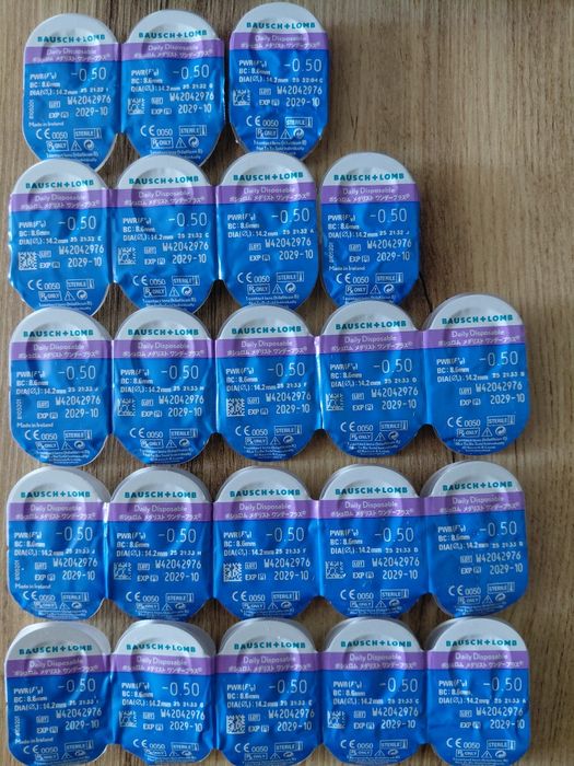Soczewki kontaktowe 1 dniowe softLens -0.5