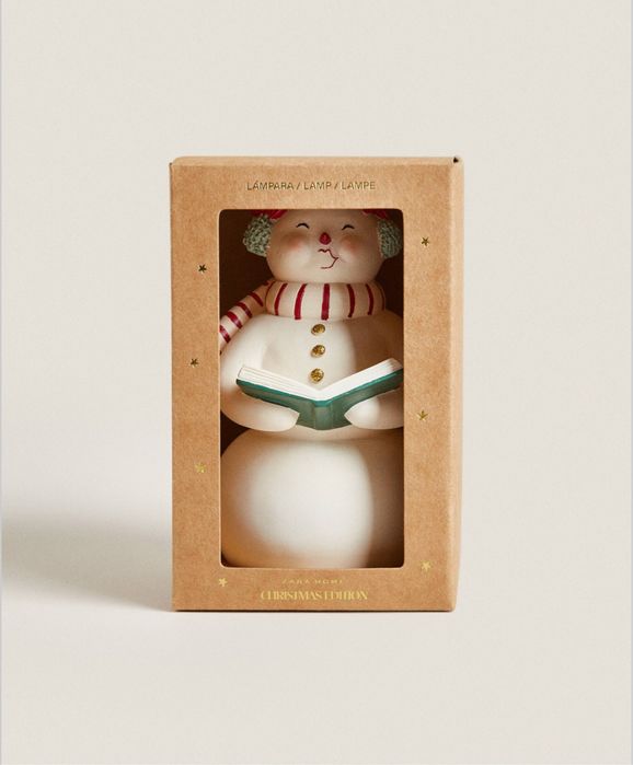 Candeeiro De Presença Em Boneco De Neve Zara Home NOVO