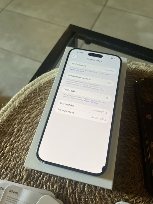 Iphone 15 pro max 256 gb black titanum