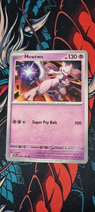 Karta do gry Pokémon Mewtwo