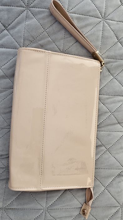 torebka / kopertówka wymiary ok. 28x18 cm beżowa