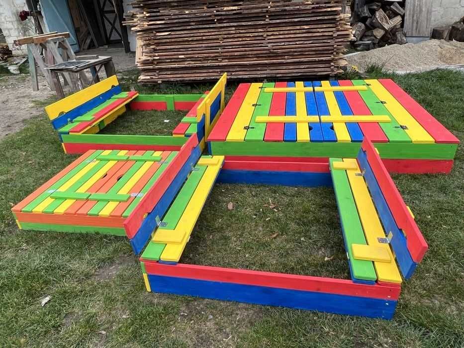 Дитяча Пісочниця | Столик з Лавочками | Песочница з Кришкою | 1,5м, 2м