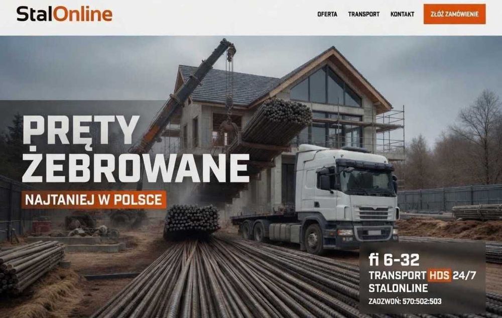 Pręty Żebrowane fi 6–32 | Stal Zbrojeniowa | HDS | Opoczno 24/7