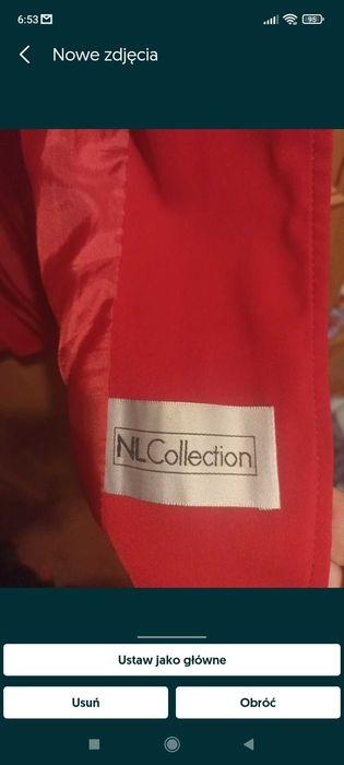 Marynarka damska czerwona r. XXXL