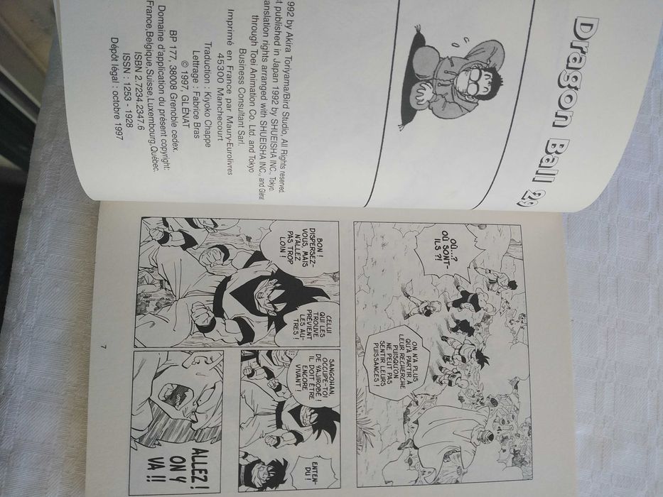 Livro Manga Dragonball, nº29, em Francês