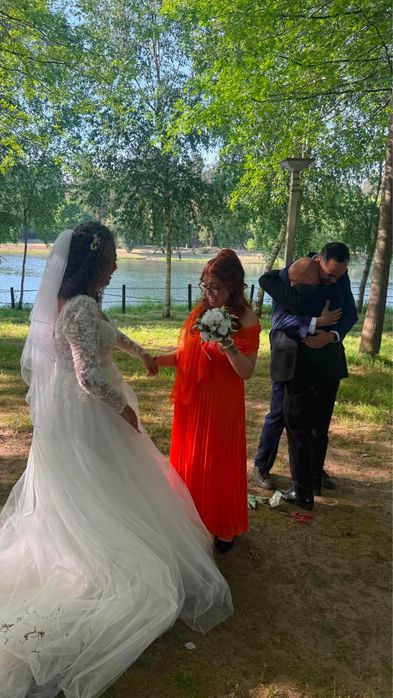 Vestido de noiva + véu