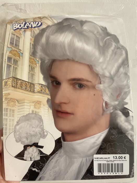 Peruca medieval de homem