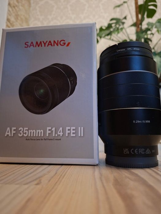 Samyang 35mm f1,4 FE II mocowanie Sony E 1 własciciel