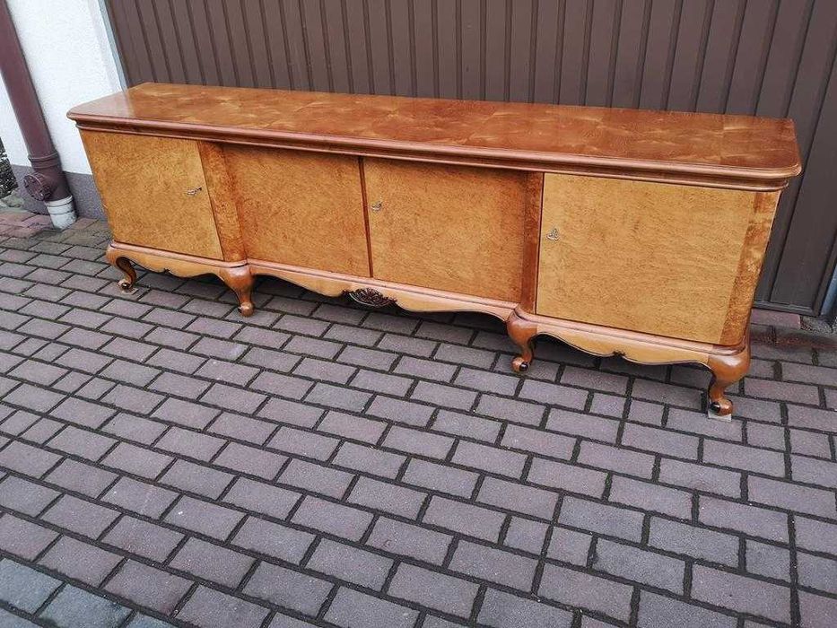 Komoda-Bufet 220 Brzoza RTV Niska Stara Antyk Po Renowacji.