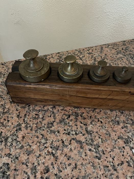 Conjunto pesos antigo