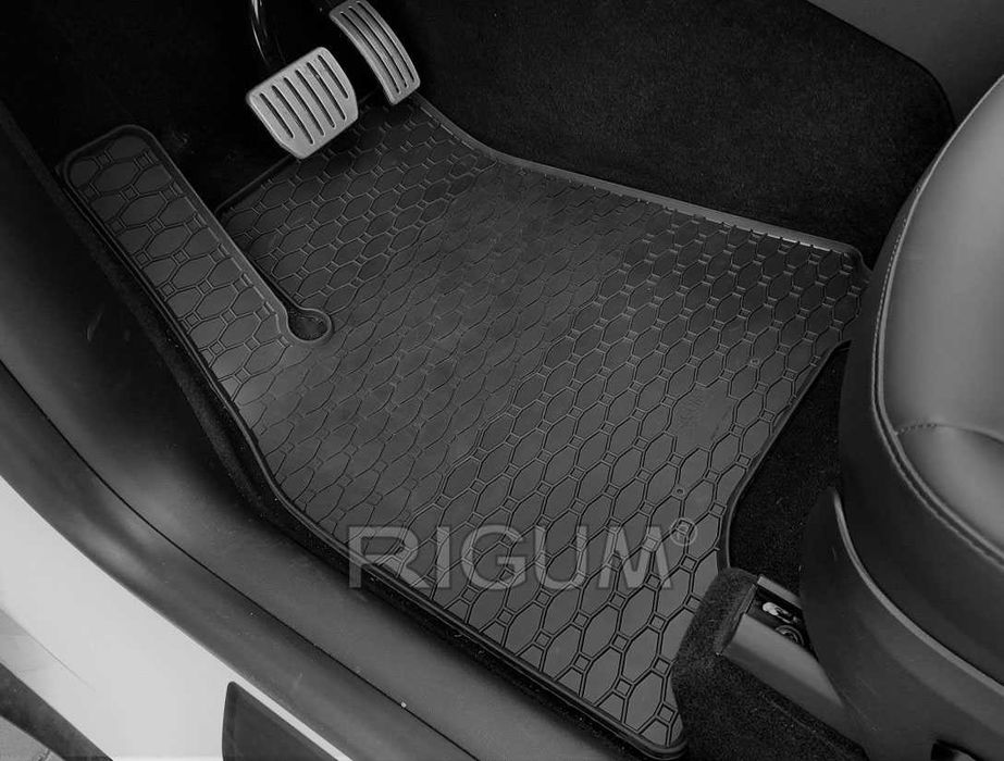 Tesla Model Y Коврики в салон + килимок у багажник | Резинові Чехія
