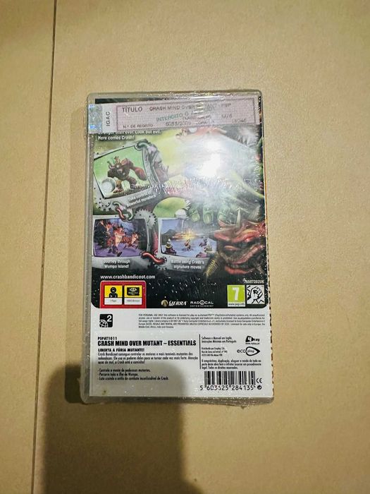 Crash Mind Over Mutant - PSP - Novo e Selado