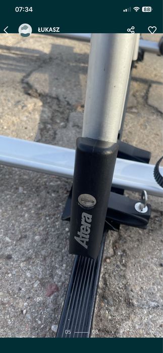 Bagaznik uchwyty  rowerowe Atera Giro , kluczyki , belki