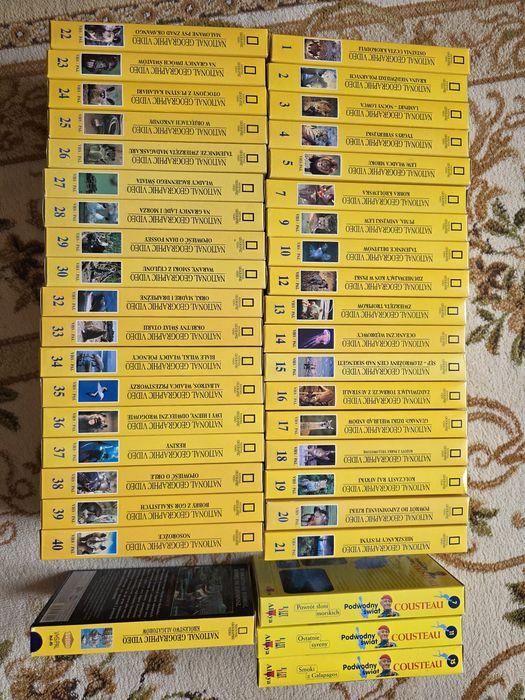 National Geographic Video (VHS), 42szt. Stan idealny