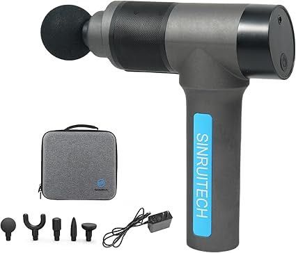 Pistolet do masażu wodoodporny IP68 | 5 głowic | 6 trybów | NOWY