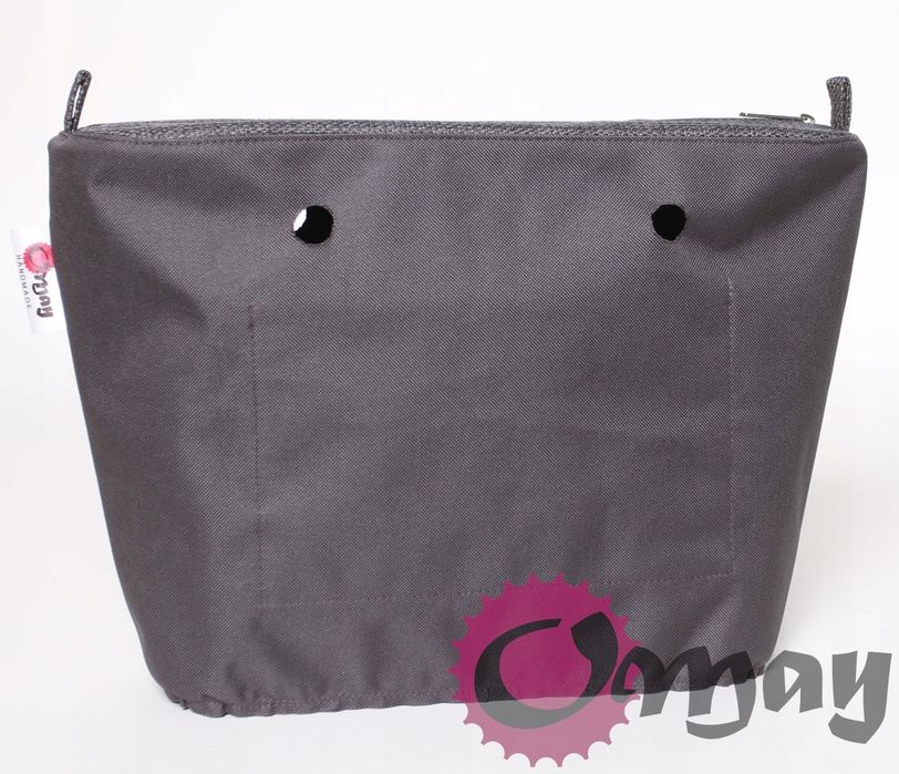 organizer OBAG STANDARD struktura grafit Elegancki 2 kieszenie OMAY