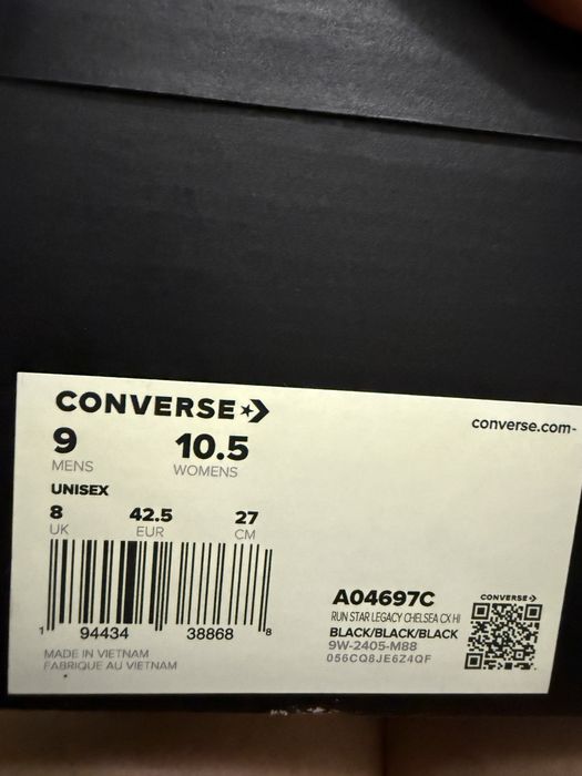 Ботинки Converse мужские 41-41.5 размер