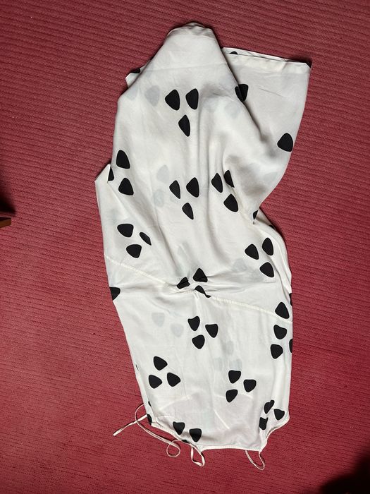 Vestido novo branco e preto de alças