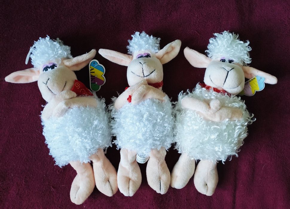 М'які іграшки з Німеччини "Веселі овечки"