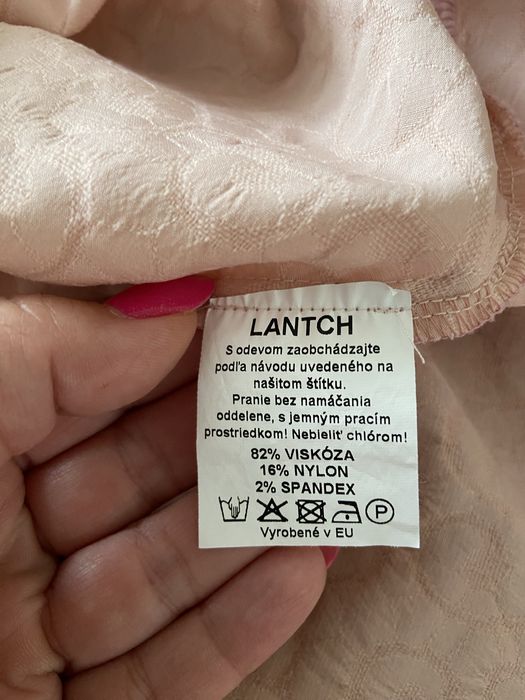 Sukienka pudrowy róż midi L/XL wesele komunia chrzciny elegancka