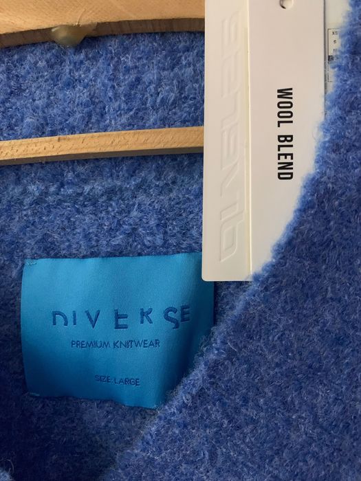 Diverse sweter damski niebieski L / wełna 15