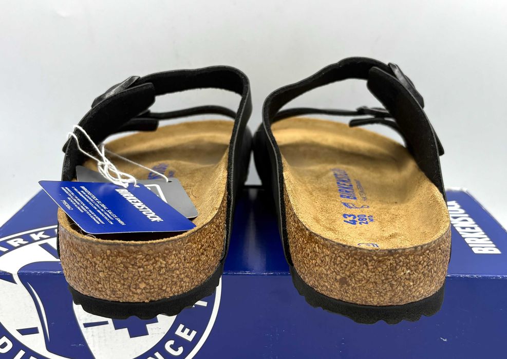 ‼️Nowe oryginalne klapki BIRKENSTOCK Arizona czarne 43 AZ 245 skóra