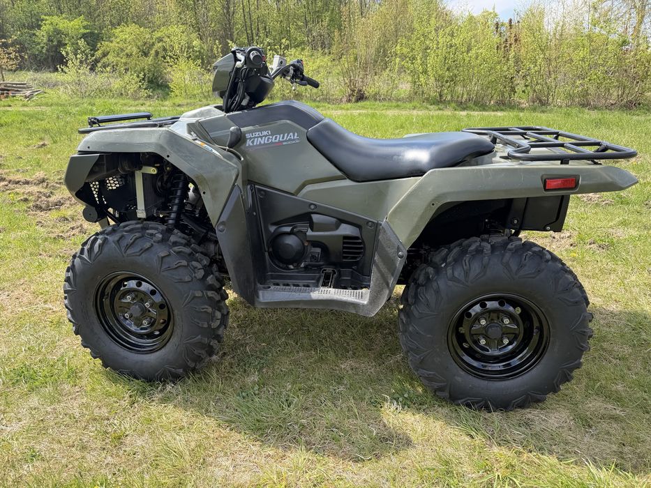 Suzuki kingquad LT-A 500 4x4 wyciagarka ledbar