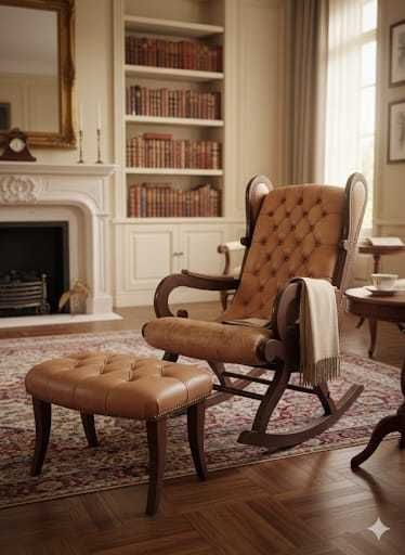 Cadeirão Baloiço Estilo Luís XV