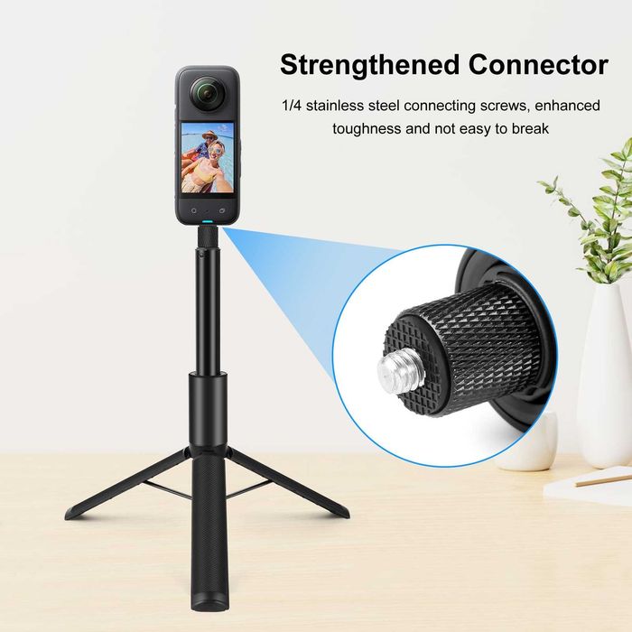Wysuwany, niewidoczny statyw do selfie do kamery Insta360 X5 X4 X3