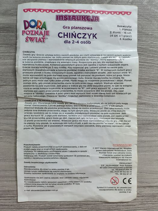 Gra planszowa Dora
