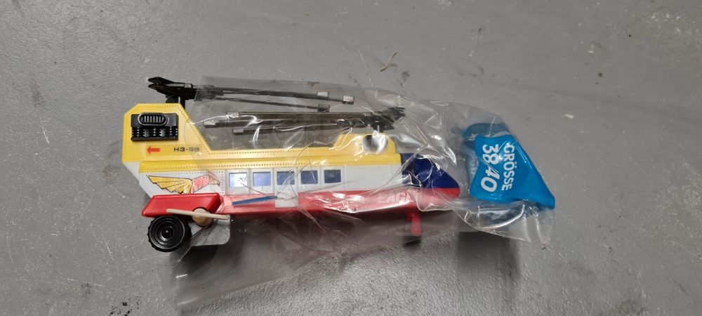 Vintage everlasttoys 568 Eagle H3.89 Helicóptero Made In Hong Kong