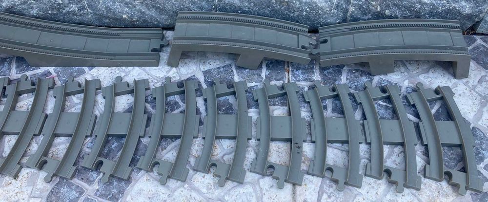 Conjunto de 20 Peças Carris Pista Ferroviária LEGO