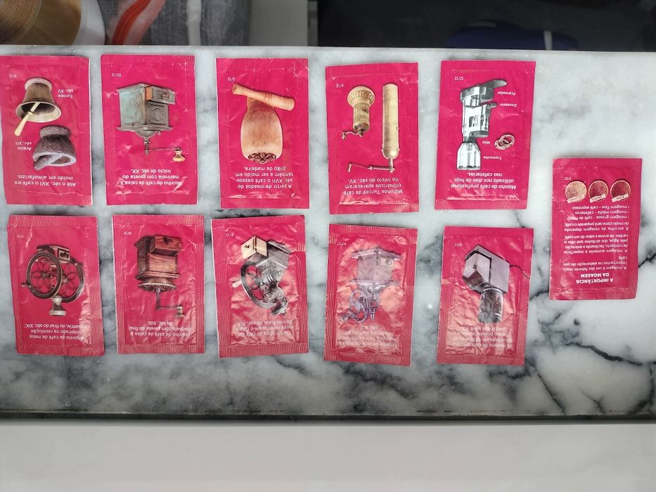 Coleção de pacotes de açúcar Sical