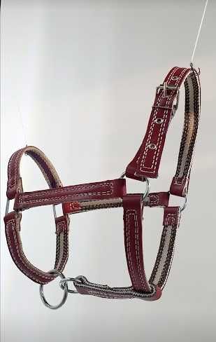 Для коня, корови недоуздок Червоний, новий, міцний, регульований