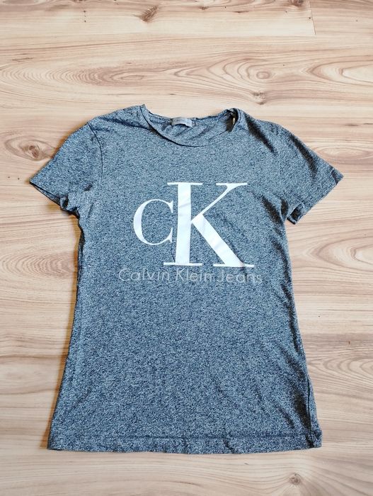 Szara Damska Koszulka Calvin Klein Jeans