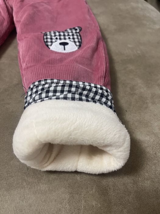 Теплющі вельветові штани для дівчинки