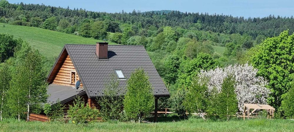 domek w górach z balią wielkanoc