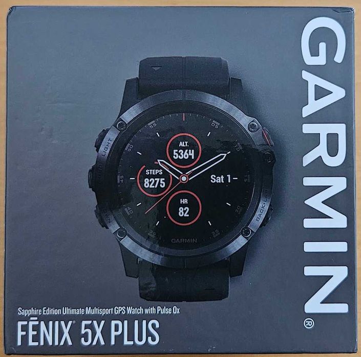 Garmin Fenix 5X Plus Sapphire Edition Black (51mm) – Relógio para desporto