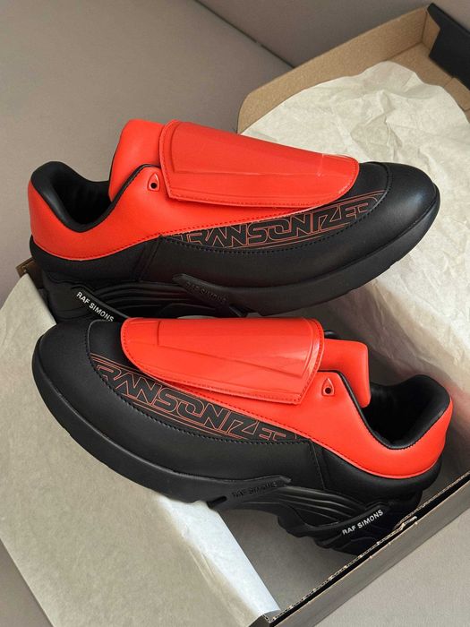 Кросівки Adidas x Raf Simons Antei Shell and PVC-Trimmed Red Black